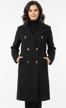 Vintage Double-Breasted Wool Coat WC265