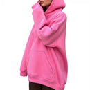Women's Oversized Hooded Sweatshirt   593834 - TUZZUT Qatar Online Shopping