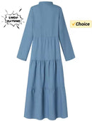 Women's Long Dress Color, Casual Fashion   598598 - TUZZUT Qatar Online Shopping