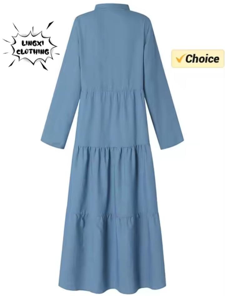 Women's Long Dress Color, Casual Fashion 598598 Women's Long Dress Color, Casual Fashion 598598