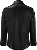 Men's Fall Winter Stand Collar Leather Jacket S8901678 - TUZZUT Qatar Online Shopping