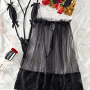 Womens erotic lace mesh mini dress 439536 - TUZZUT Qatar Online Shopping