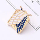 Gold Color Attack-On-Titan Brooch Pin -X4143256 - Tuzzut.com Qatar Online Shopping