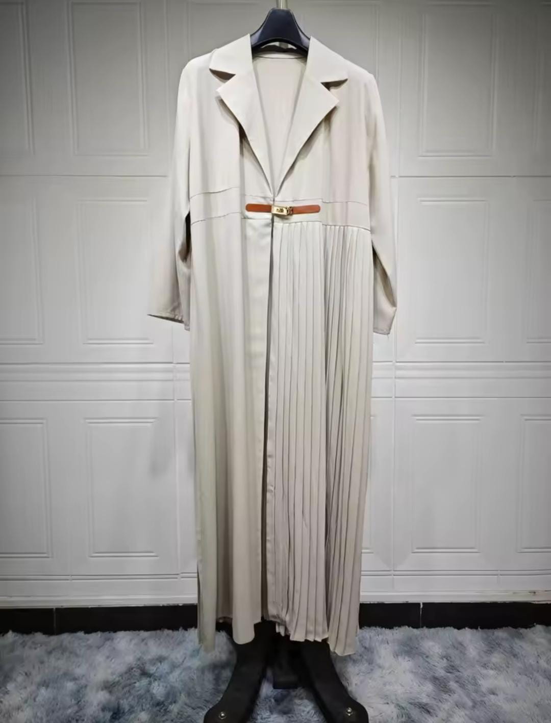 Women Muslim Party Abaya Ramadan Cardigan Pleated Long Dress B-309261 Women Muslim Party Abaya Ramadan Cardigan Pleated Long Dress B-309261