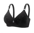 Solid Color Bras for Women Plus Size Underwear Sexy Large Size Intimate Push Up Bra for Middle Aged Underwear X4429295