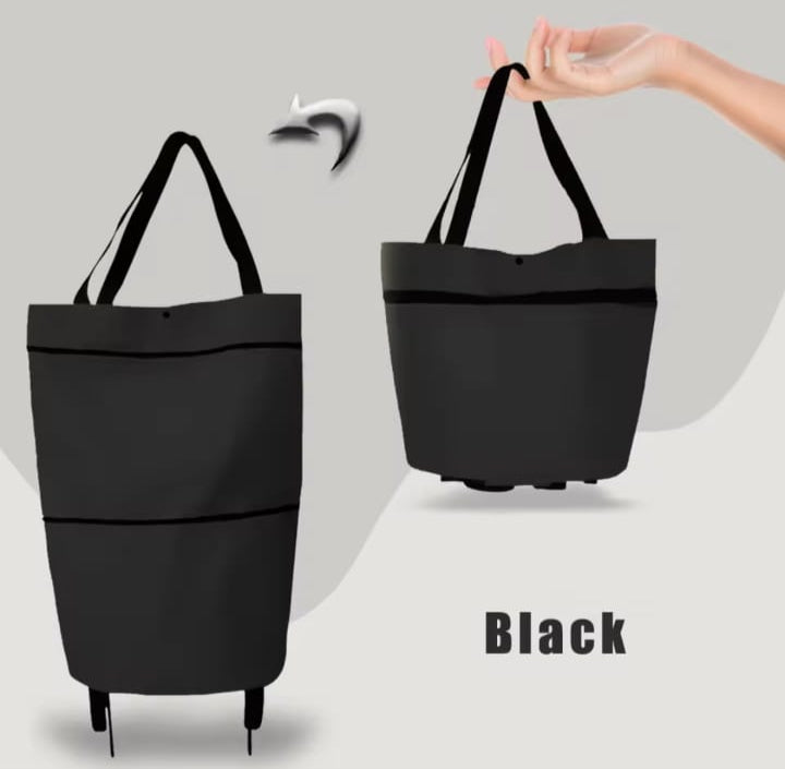 Foldable Shopping Large Reusable Hand Pull Cart Bag With Wheels S4341915