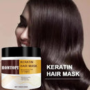 HOMTOPY Collagen Keratin Hair Mask Deep Moisturizing Repair Damaged Hair Anti-drying Split Knot Anti-hair Loss - 100g - TUZZUT Qatar Online Shopping