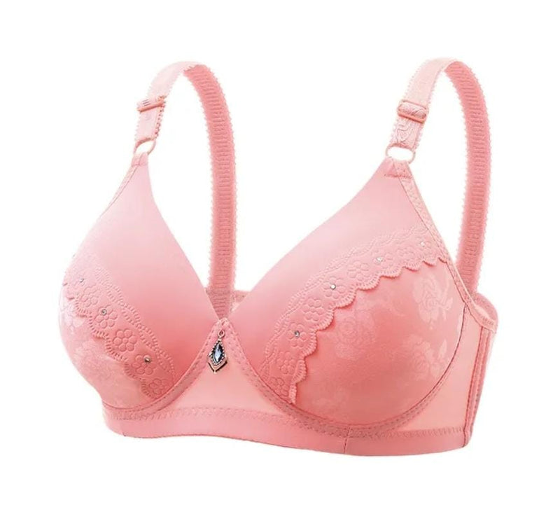 Fashion Large Size Bras for Women's Middle Aged Underwear Push Up