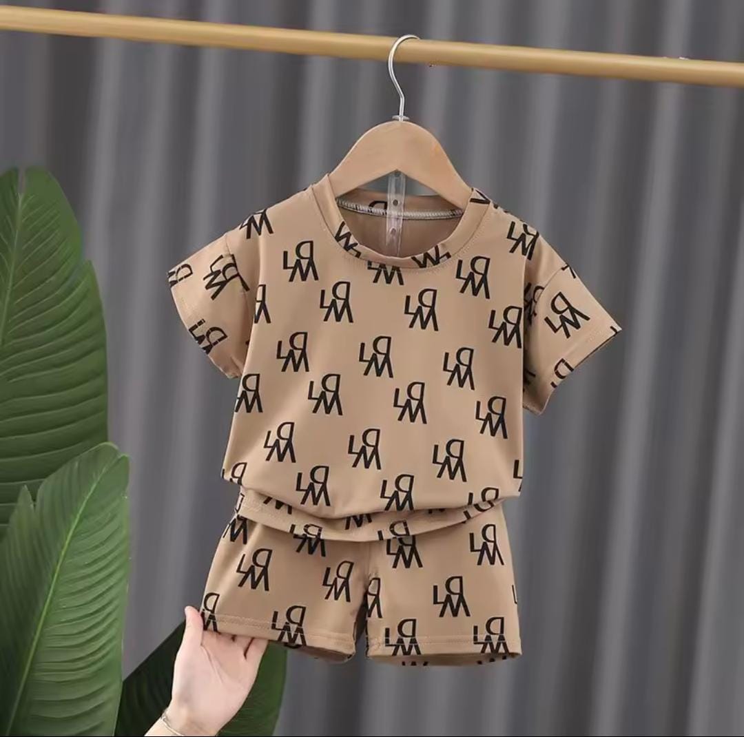 Children Fashion Short Sleeve Tops+Shorts Set 1595097 Children Fashion Short Sleeve Tops+Shorts Set 1595097