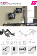 Gas Spring Monitor Mount -SH W1014H (Fits Most 17) - Tuzzut.com Qatar Online Shopping