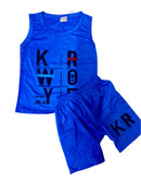 2PCS Children Brand Clothing Vest Suit Children's Sets Summer Shorts Boys Girls Sleeveless Kids Clothes for baby   K6150 - TUZZUT Qatar Online Shopping