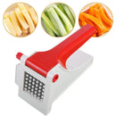 Potato Slicer Stainless Steel Food Contact Grade Cucumber Slicer Sharp Blade French Fries Cutter Manual Potato Cutter - Tuzzut.com Qatar Online Shopping