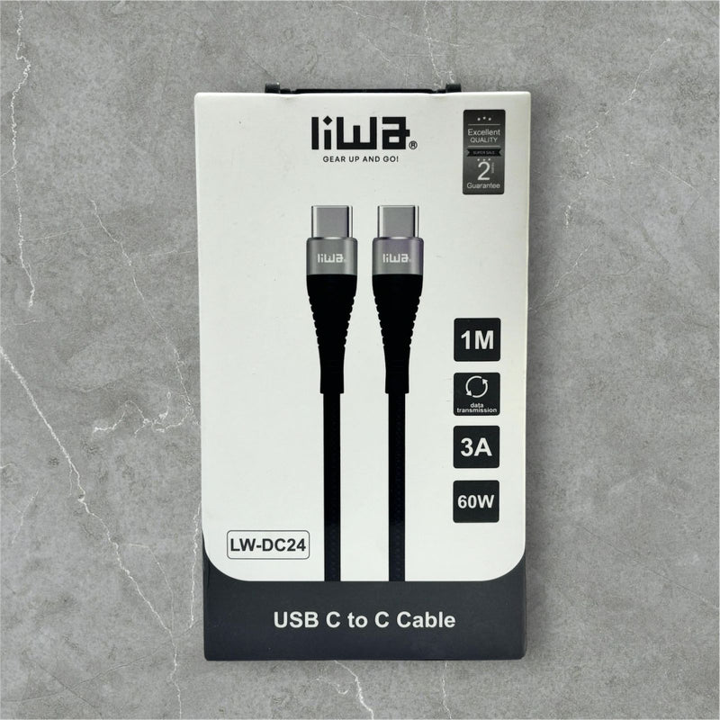 Liwa USB C to C Cable 1M LW-DC24 - TUZZUT Qatar Online Shopping