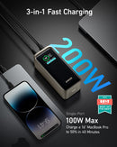 Anker Prime 20,000mAh Power Bank / 2 USB-C + 1 USB Input / Built-in Display / 200W Fast Charging A1336011 - TUZZUT Qatar Online Shopping