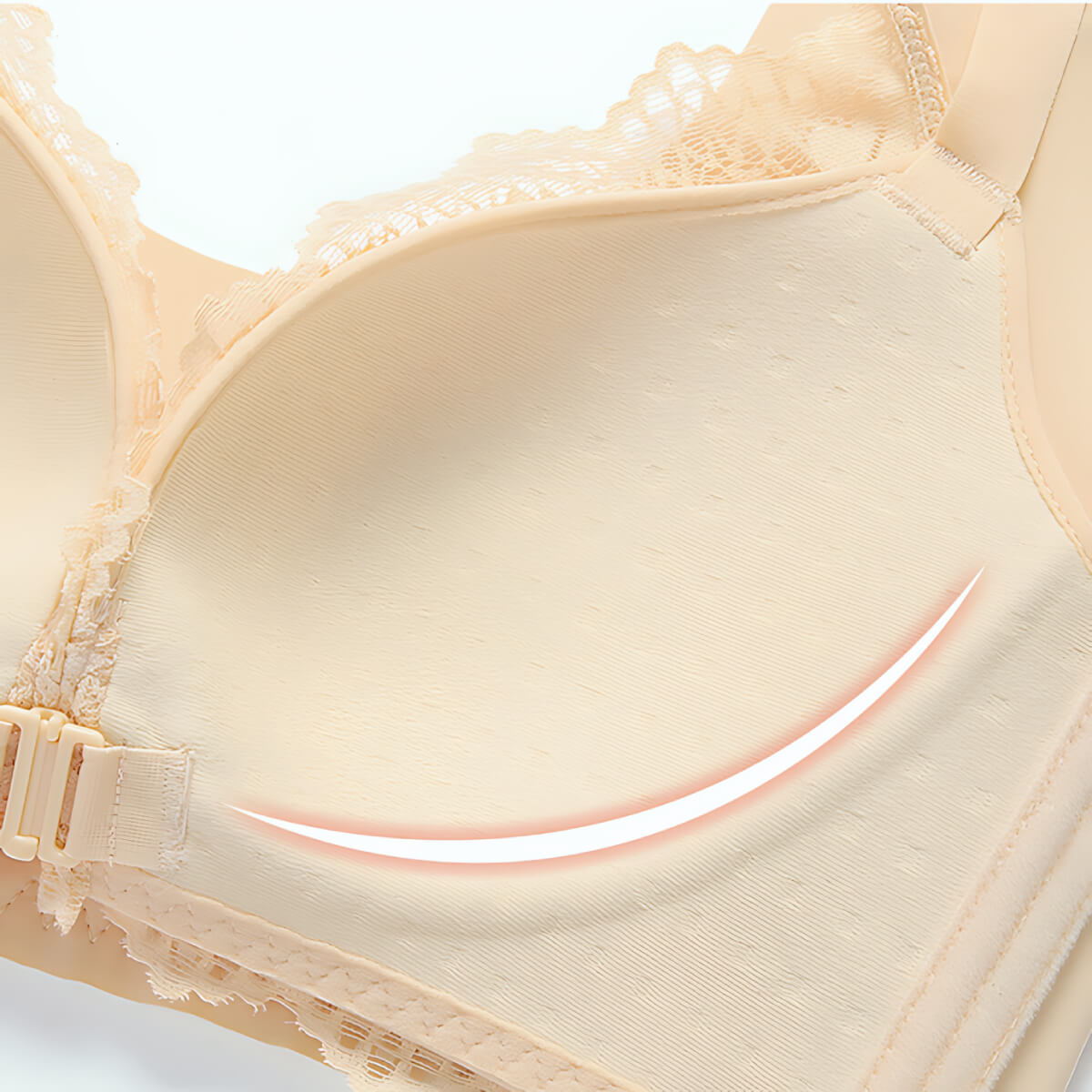 Push Up Front Closure Wireless C Cup Bras-98147 Push Up Front Closure Wireless C Cup Bras-98147