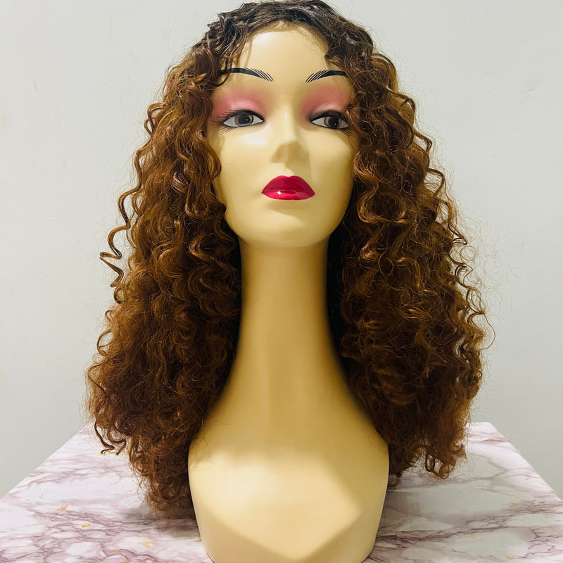 Wigs Deep Wave  Highlight Color Synthetic Wigs 26inch S4648577 - TUZZUT Qatar Online Shopping