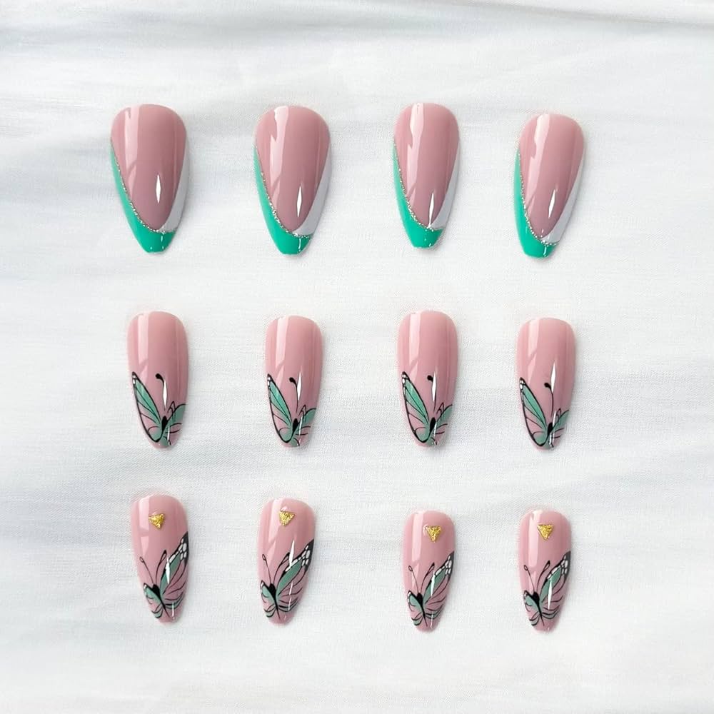 24pcs Natural Delicate & Comfortable Removable Fake Nails 4436943 24pcs Natural Delicate & Comfortable Removable Fake Nails 4436943