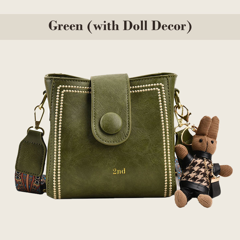 Pu Leather Bucket Shape Handbag B-381309 Pu Leather Bucket Shape Handbag B-381309