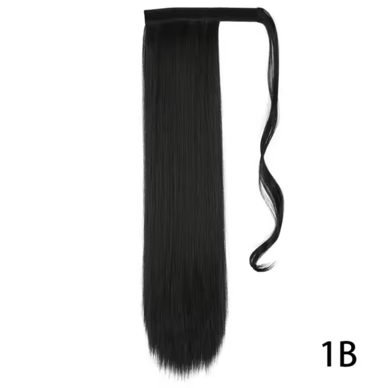 GIRL Synthetic Hair 22'' Long Straight Ponytail Wrap Around Ponytail Clip in Hair Extensions  S4804059 - TUZZUT Qatar Online Shopping