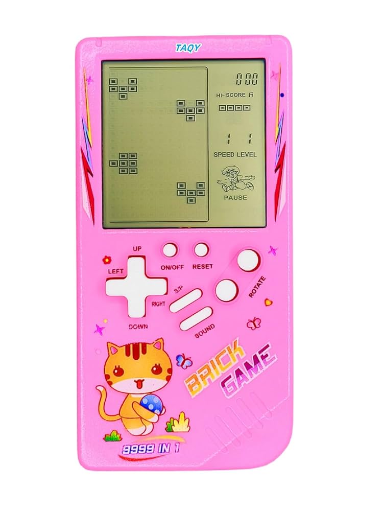 Cute Cat Pattern Block Game Console 23 Brick Games 153953 - TUZZUT Qatar Online Shopping