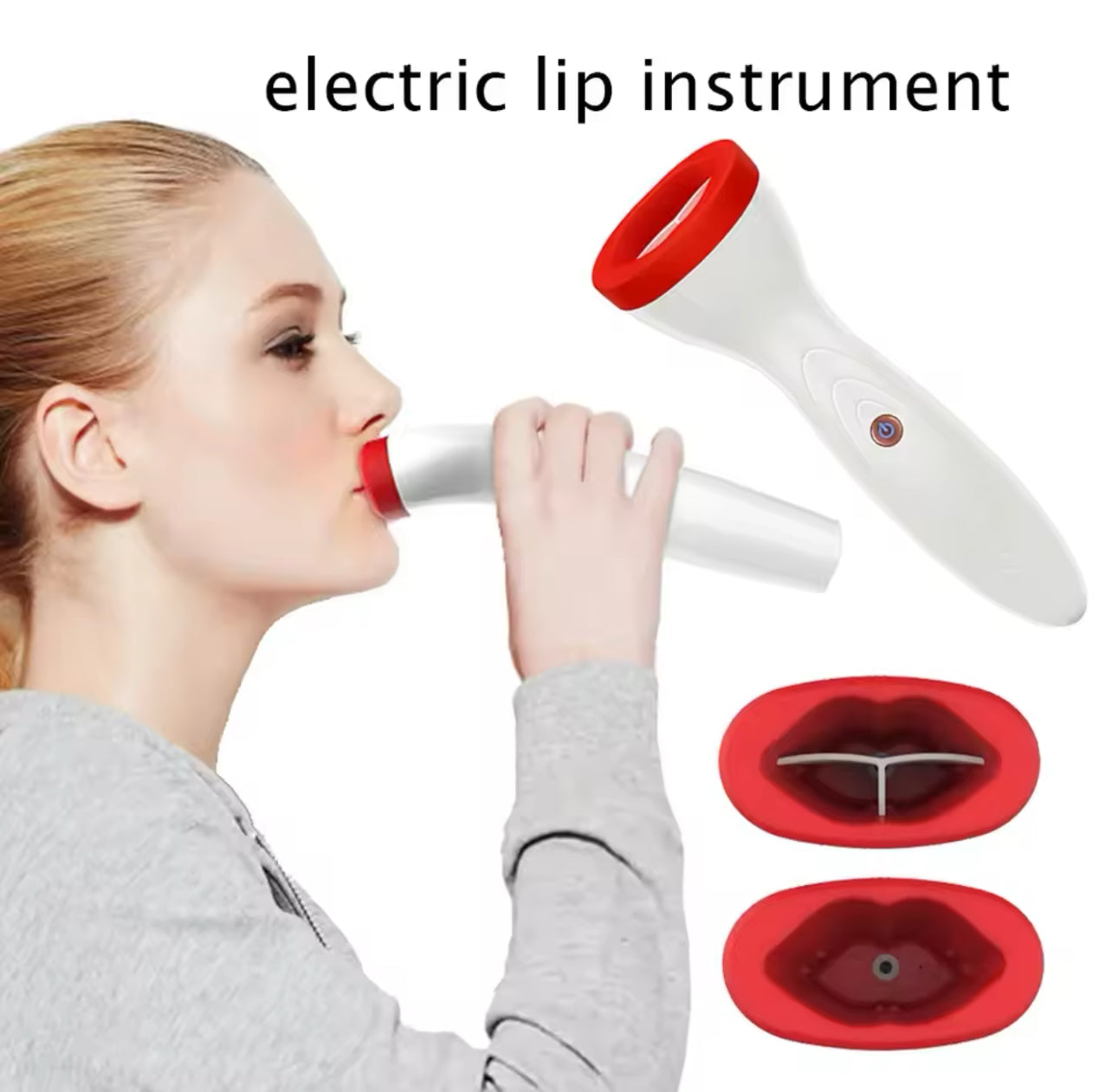 Lipmaker Silicone Lip Plumper Device Electric Lip Plump Enhancer Care Tool Lipmaker Silicone Lip Plumper Device Electric Lip Plump Enhancer Care Tool