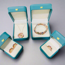 Rose Gold Color Multi Cubic Zirconia Charming  Jewelry Sets Ring Size 6