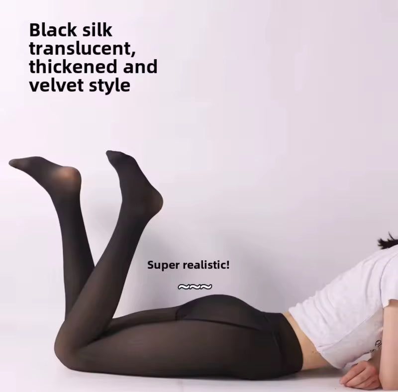Natural Black Silk Comfortable Mid-Calf Wear-Resistant Stockings Women's 79762 - TUZZUT Qatar Online Shopping