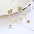 Sparkling Long Tassels Dangle Earrings For Women 498923