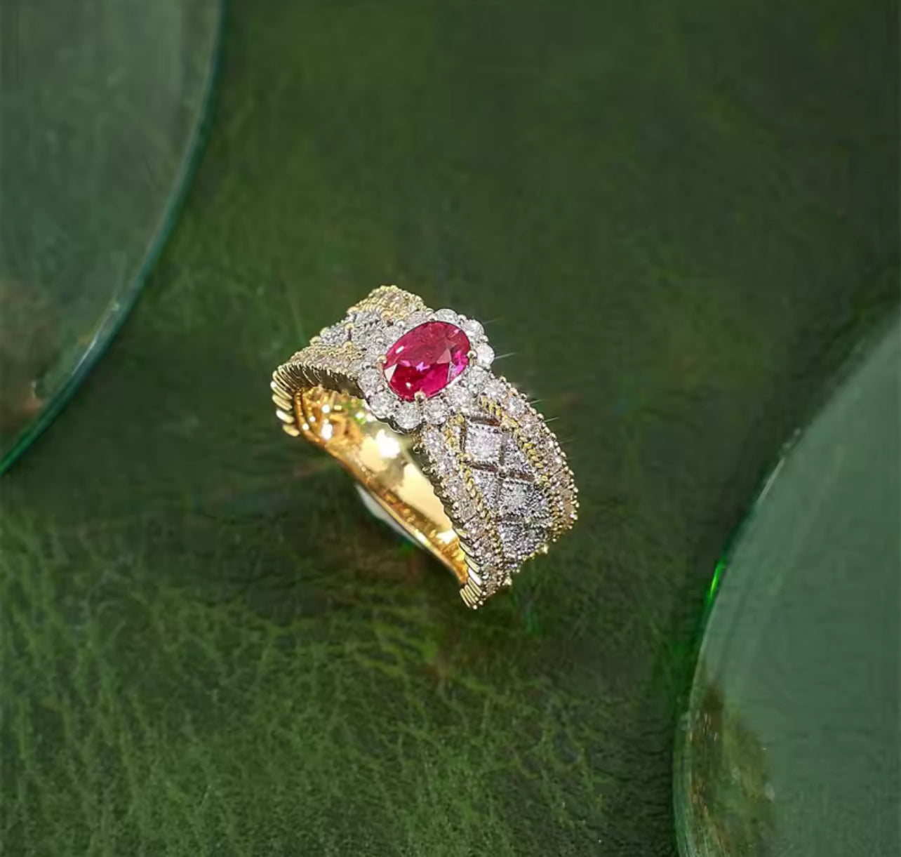 Retro Lace Design Zircon Geometric Adjustable Ring S5059366 Retro Lace Design Zircon Geometric Adjustable Ring S5059366