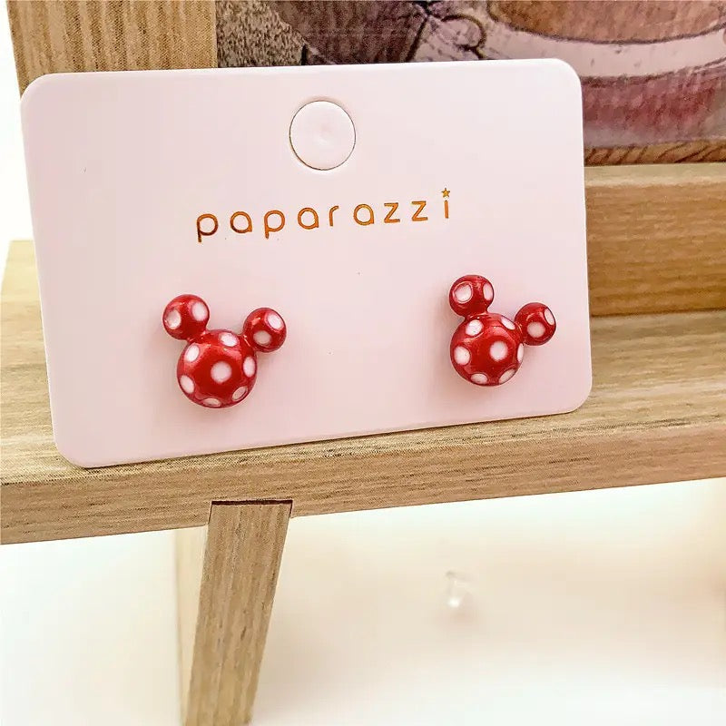 Disney Fashion Mickey Mouse Earrings Needle Bow Mickey Minnie Earrings S3149611 - TUZZUT Qatar Online Shopping
