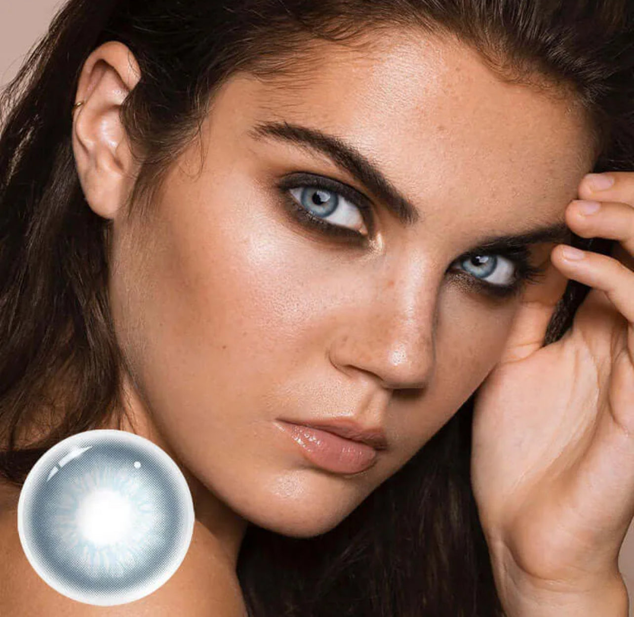 Unibling Glacier Blue Contact Lenses for Eyes (1 Pair) Unibling Glacier Blue Contact Lenses for Eyes (1 Pair)