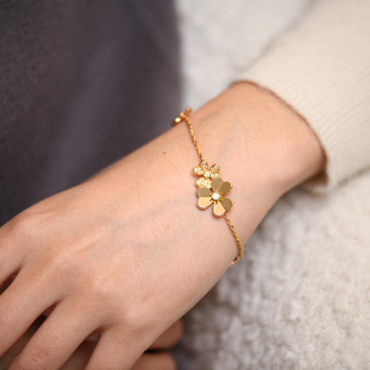 Frivole Diamond Yellow Gold Bracelet S504891336 Frivole Diamond Yellow Gold Bracelet S504891336
