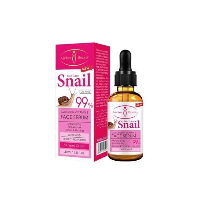 Aichun Beauty Snail Face Serum 30ml : Collagen + Vitamin E Face Serum - Tuzzut.com Qatar Online Shopping