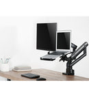 Aluminium Slim Pole-Mounted Spring-Assited Monitor Arm With Laptop Holder - SH 20 C024ML (Fits Most 17" ~ 32") - Tuzzut.com Qatar Online Shopping