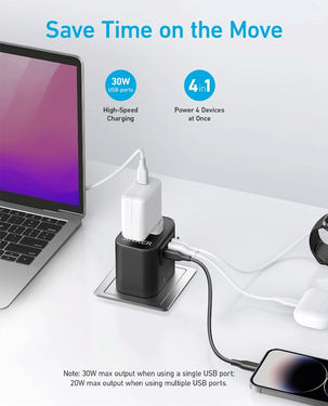 Anker 312 Outlet Extender A9212K11 – Black Anker 312 Outlet Extender A9212K11 – Black