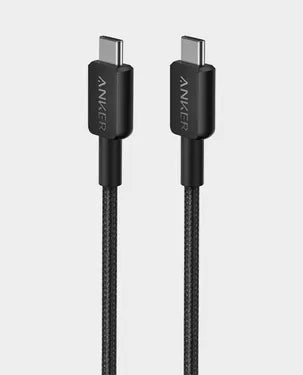 Anker 322 USB-C to USB-C Cable 3ft A81F5H11 - Black - Tuzzut.com Qatar Online Shopping