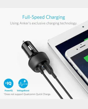Anker A2214 24W PowerDrive 2 Elite With Lightning Connector - Tuzzut.com Qatar Online Shopping