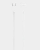 Apple 60w USB-C Woven Charge Cable MQKJ3 1m - White - Tuzzut.com Qatar Online Shopping