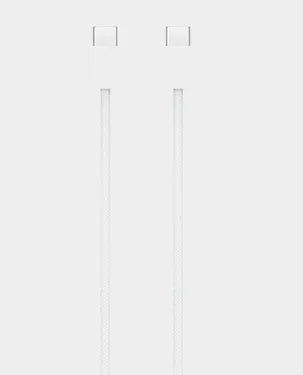 Apple 60w USB-C Woven Charge Cable MQKJ3 1m - White Apple 60w USB-C Woven Charge Cable MQKJ3 1m - White