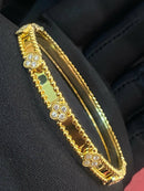 Round Brilliant Cut Diamonds Sweet Clovers Bracelet B052 - TUZZUT Qatar Online Shopping