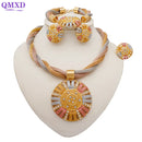 Fashion Elegant Round Pendant Necklace Jewelry Sets S4128466 - TUZZUT Qatar Online Shopping