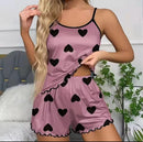 Women's Cute Soft Comfortable Thin Satin Pajama Set 1544122 - TUZZUT Qatar Online Shopping