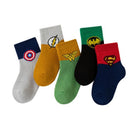5 Pcs Batman Superman peripheral socks 1547590 - TUZZUT Qatar Online Shopping