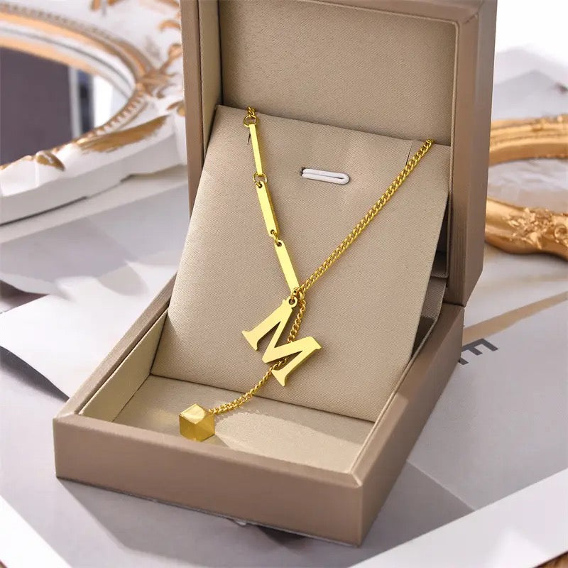 Letter Stainless Steel Pendant Necklace for Women S4588122 Letter Stainless Steel Pendant Necklace for Women S4588122