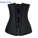 Women Waist Trainer Latex Belt Zipper Body Shaper Zip Corset Girdle Slim Belt 608 - TUZZUT Qatar Online Shopping