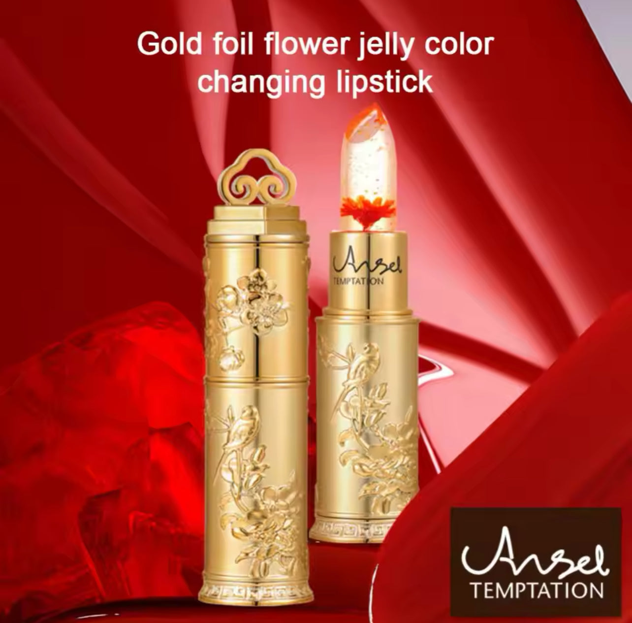 Moisturizing Flower Jelly Transparent Lipstick Color Changing Lipstick -35613 Moisturizing Flower Jelly Transparent Lipstick Color Changing Lipstick -35613