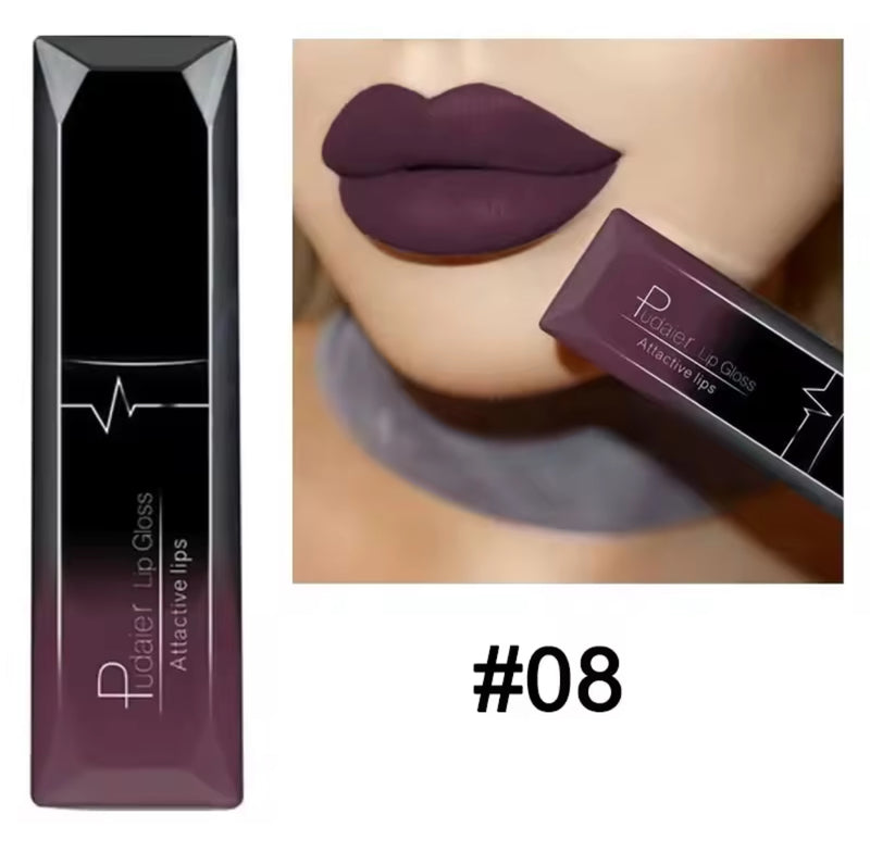 Lip Gloss Pudaier Matte Liquid Lipstick 1551128 - TUZZUT Qatar Online Shopping