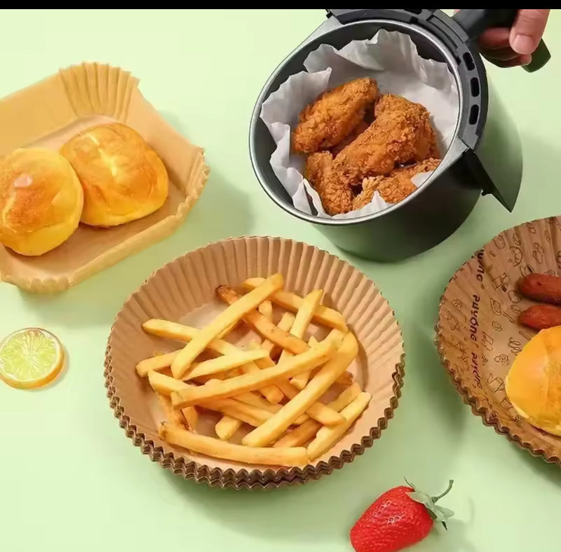 100 pieces Non-Stick Disposable Air Fryer Liners S584214 - TUZZUT Qatar Online Shopping