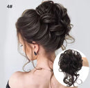 Synthetic Hair Bun Chignon Messy Curly Elastic Scrunchy Extensions for Women -mod26(WE001) - TUZZUT Qatar Online Shopping
