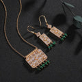 Women style with gemstone Fashionable shell necklace&earring set - Tuzzut.com Qatar Online Shopping